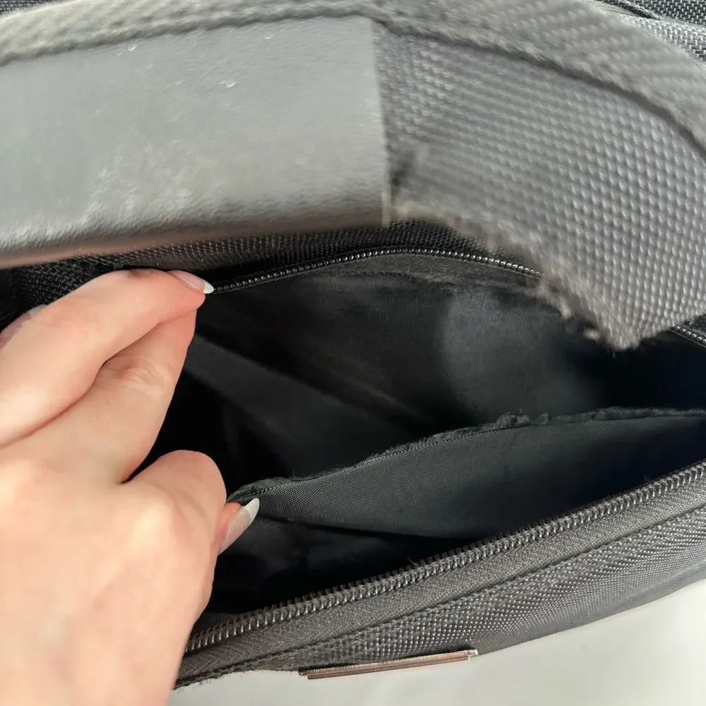 Tumi Organizer Portfolio Briefcase Laptop Bag Black Travel Bag Flawed